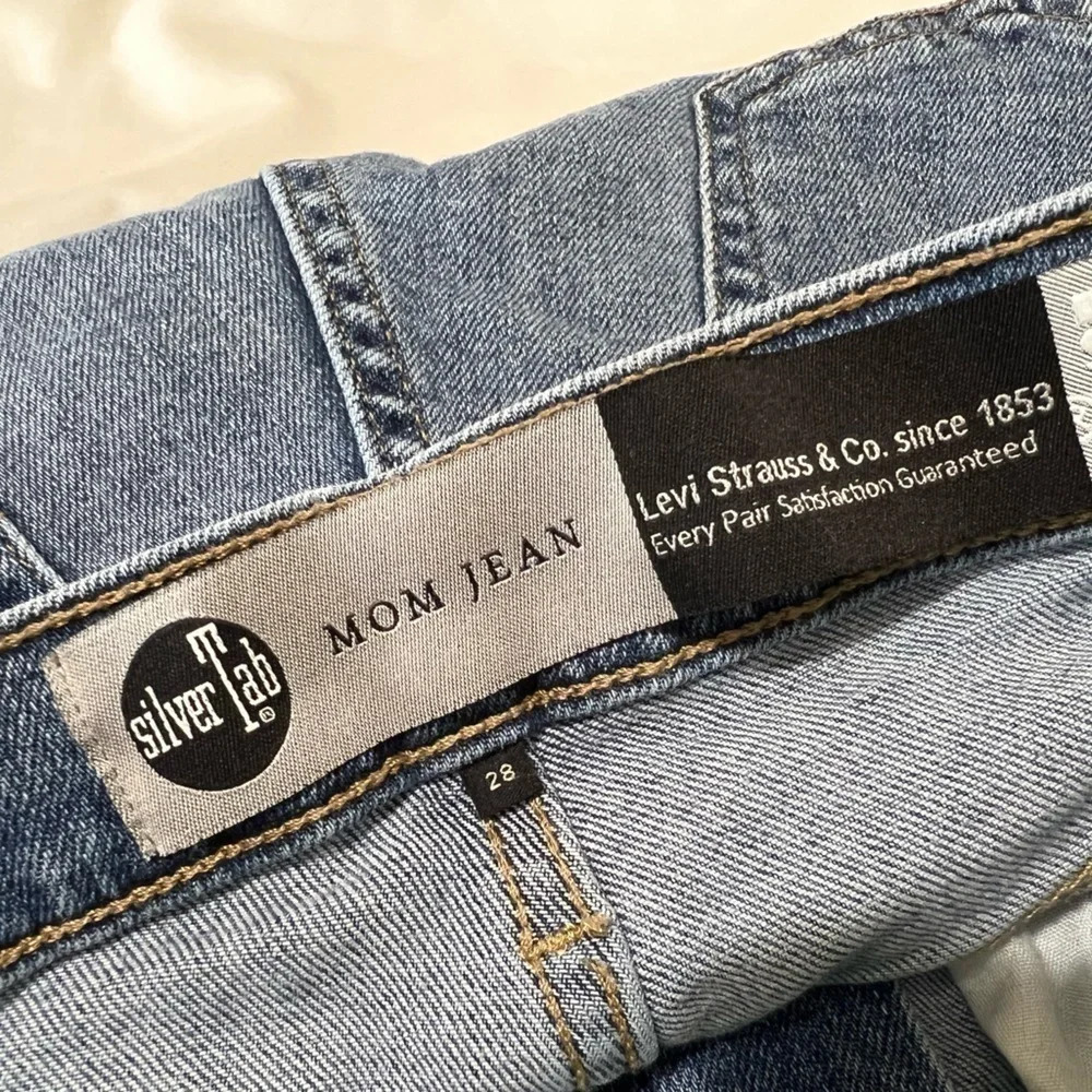 Levi's Silver Tab High Waist Vintage Modern Straight mom jeans size 28 - Picture 5 of 15